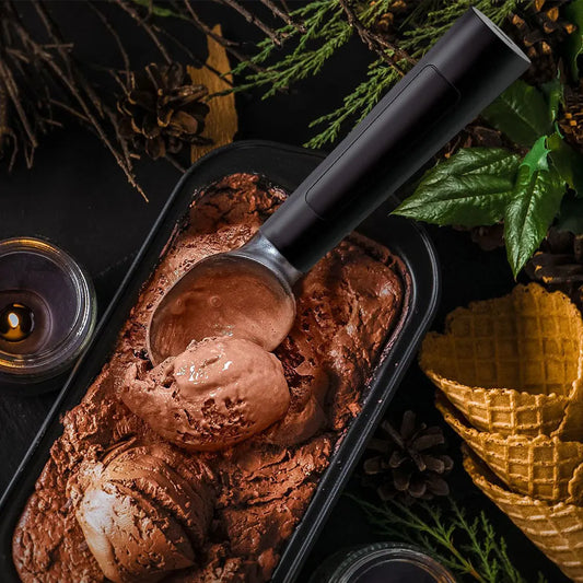 Electric Heated Ice Cream Scoop, Rechargeable Scooper For Hard Icecream, Self Heated Spoon Rust-proof Metal Easy Clear Gadgets